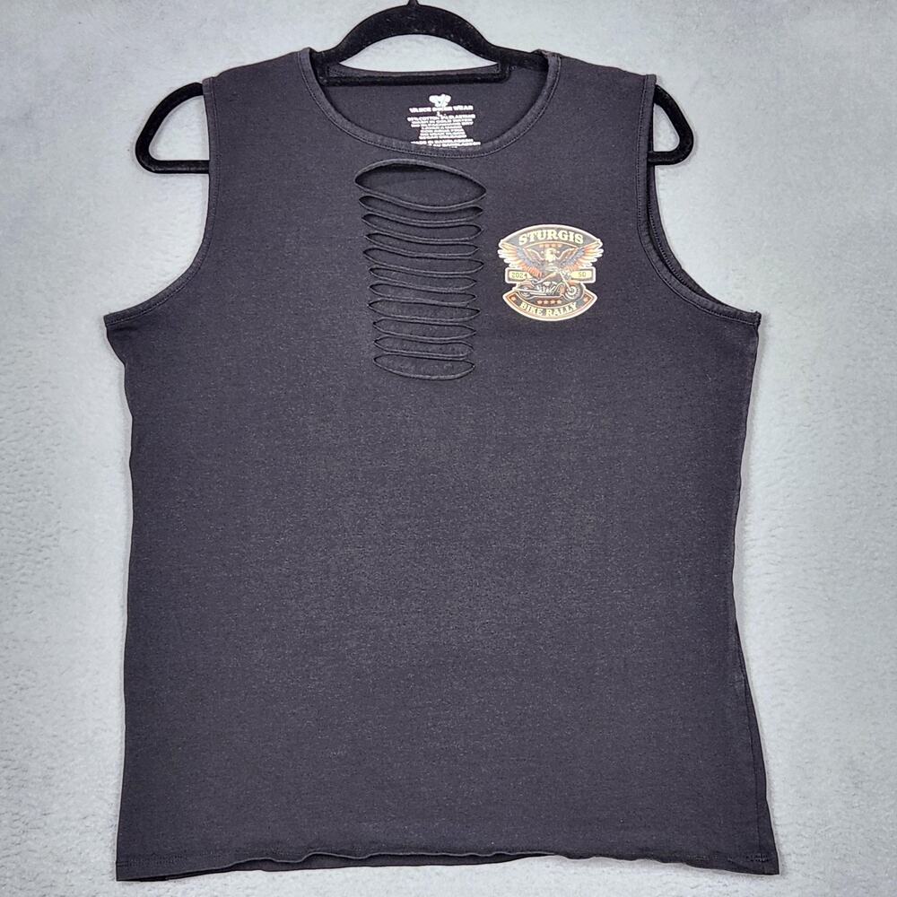 Sturgis Bike Rally Shirt Womens Large 2024 Eagle Motorcycle Sleeveless Cutout